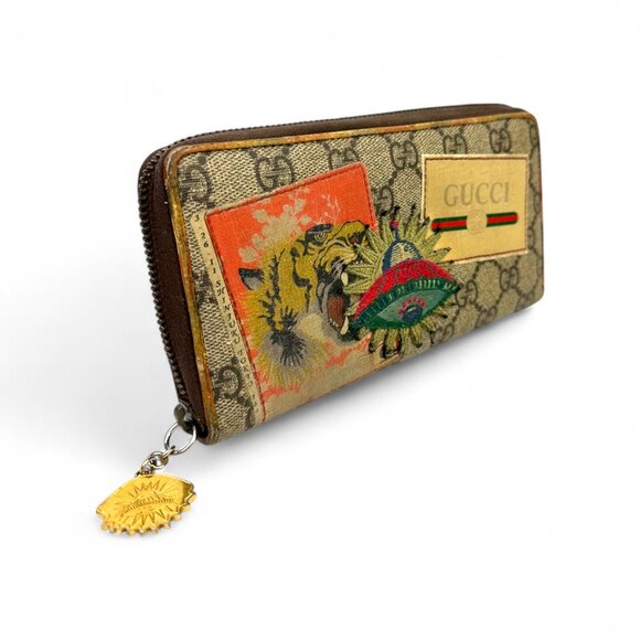 Gucci Supreme Leather Tiger Ufo Long Wallet - Picture 3 of 9